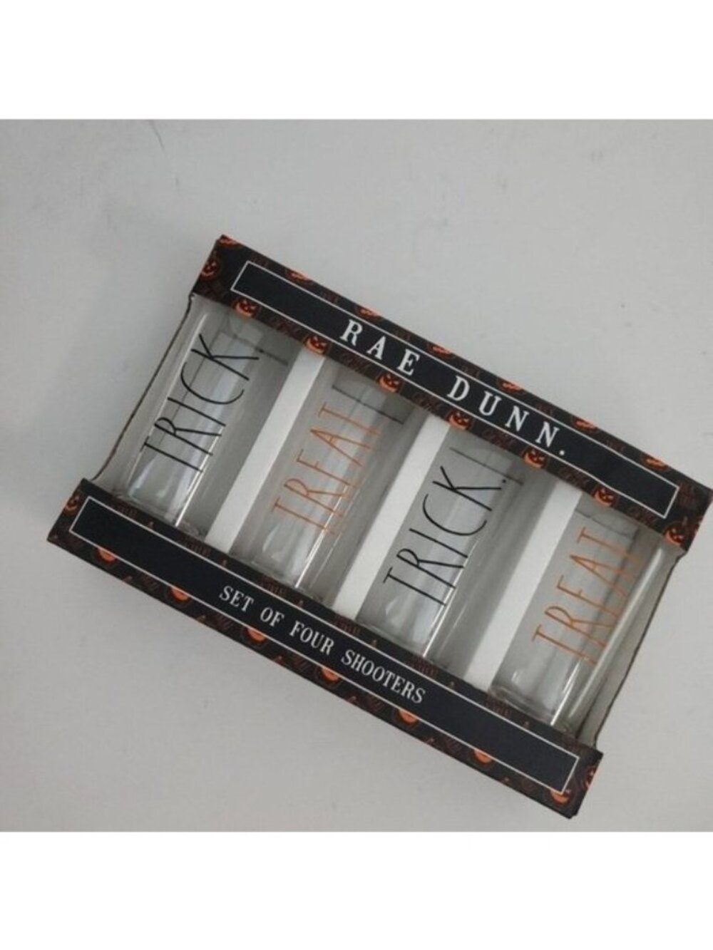 Rae Dunn Glass Shooter Set